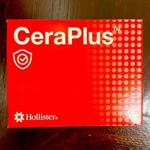 CeraPlus Hollister 2-Piece Skin Barrier + Tape. Includes 4 boxes